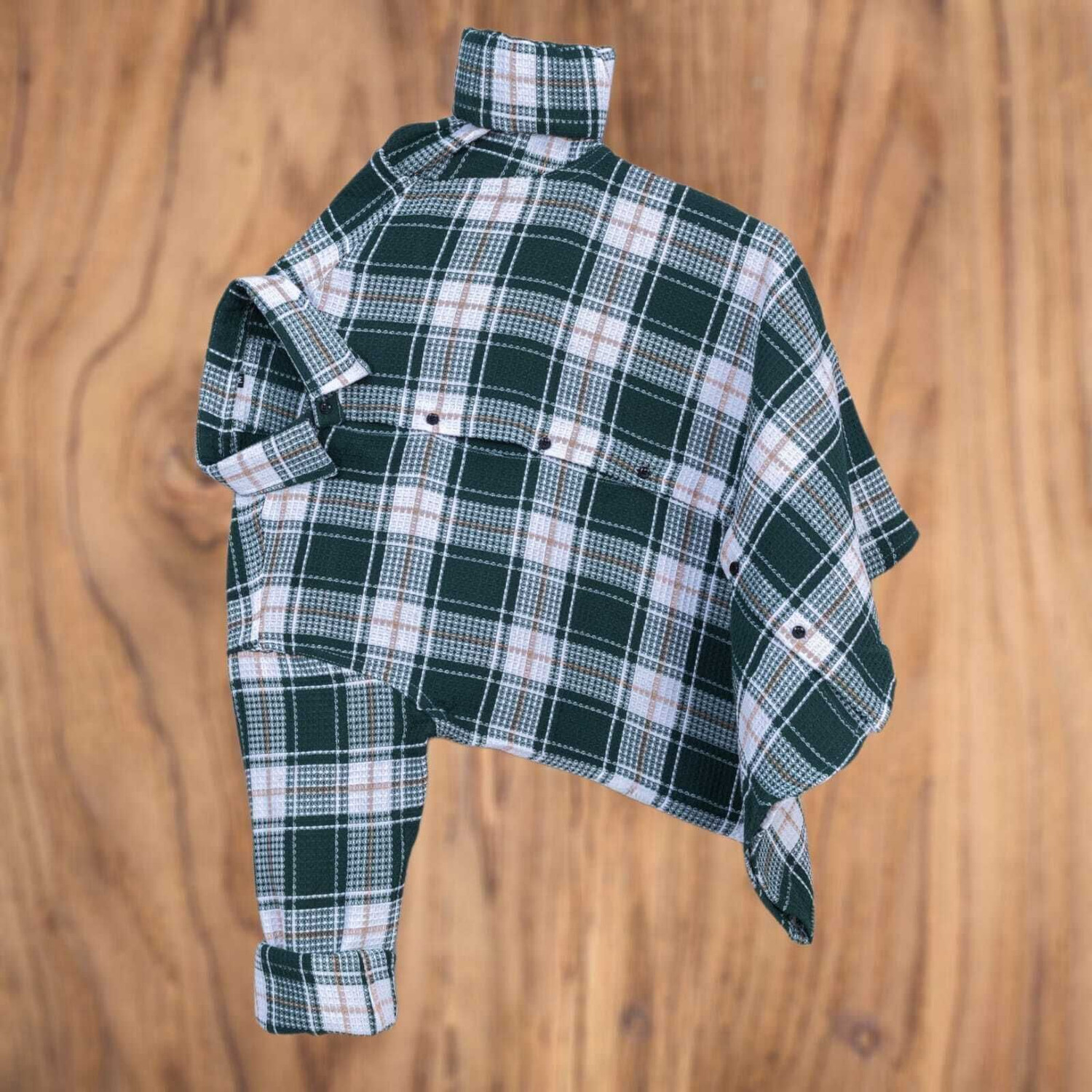 Image of Mahira Enterprise Men Checkered Casual Green, White Shirt