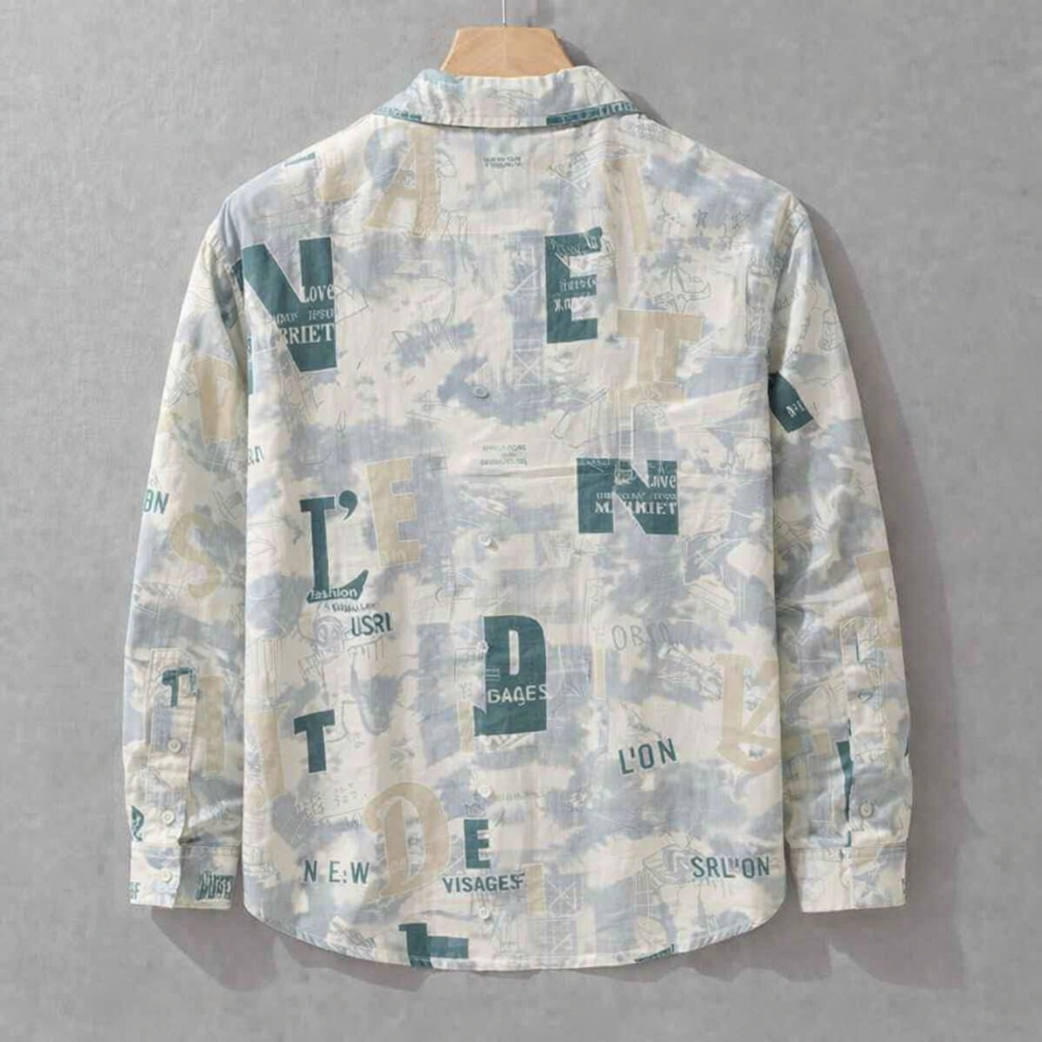 Image of METRONAUT Men Printed Casual Green Shirt