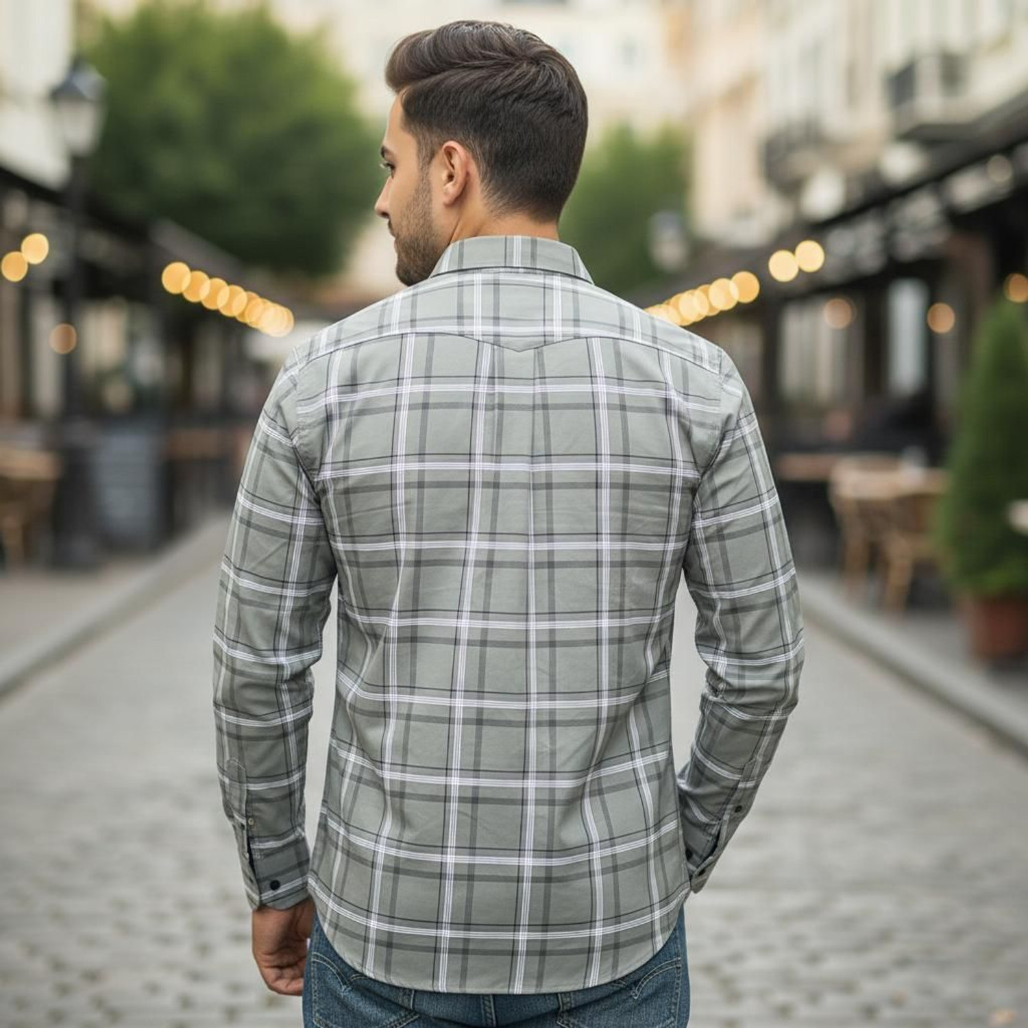 Image of MSSTRU Men Checkered Casual Multicolor Shirt