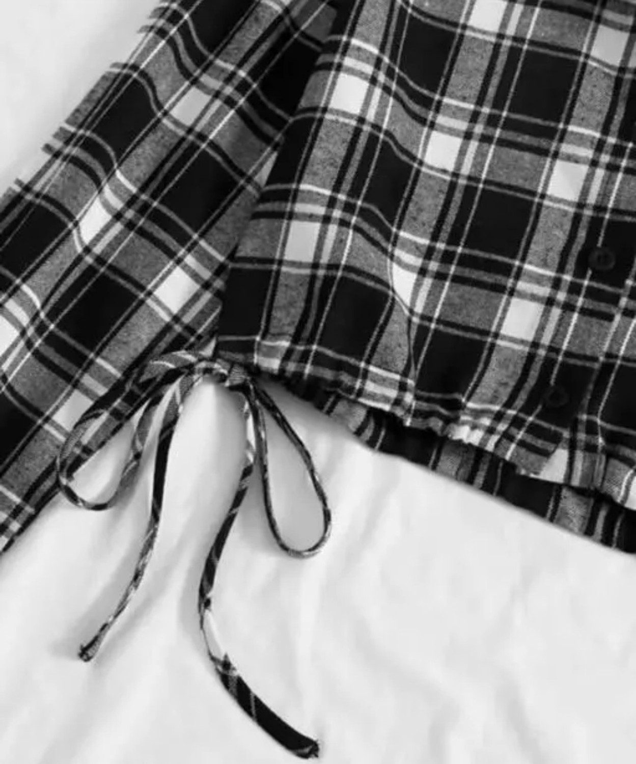 Image of PakhiOutfit Women Checkered Party Black Shirt