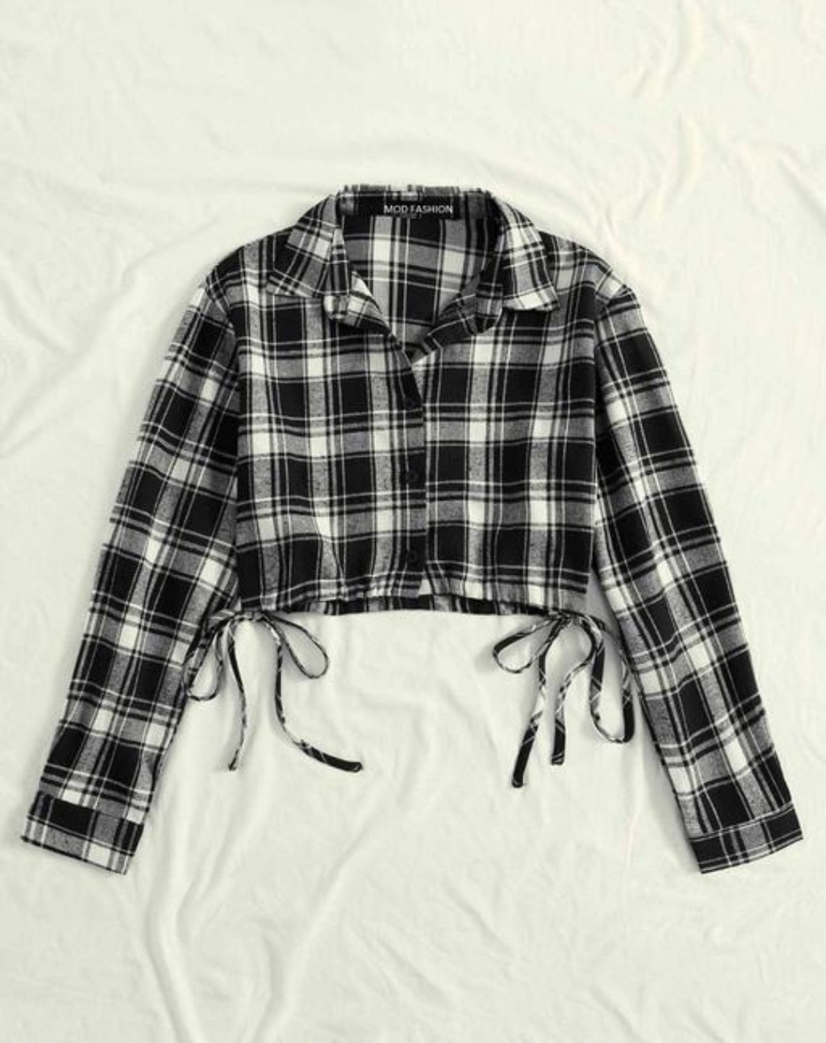 Image of PakhiOutfit Women Checkered Party Black Shirt