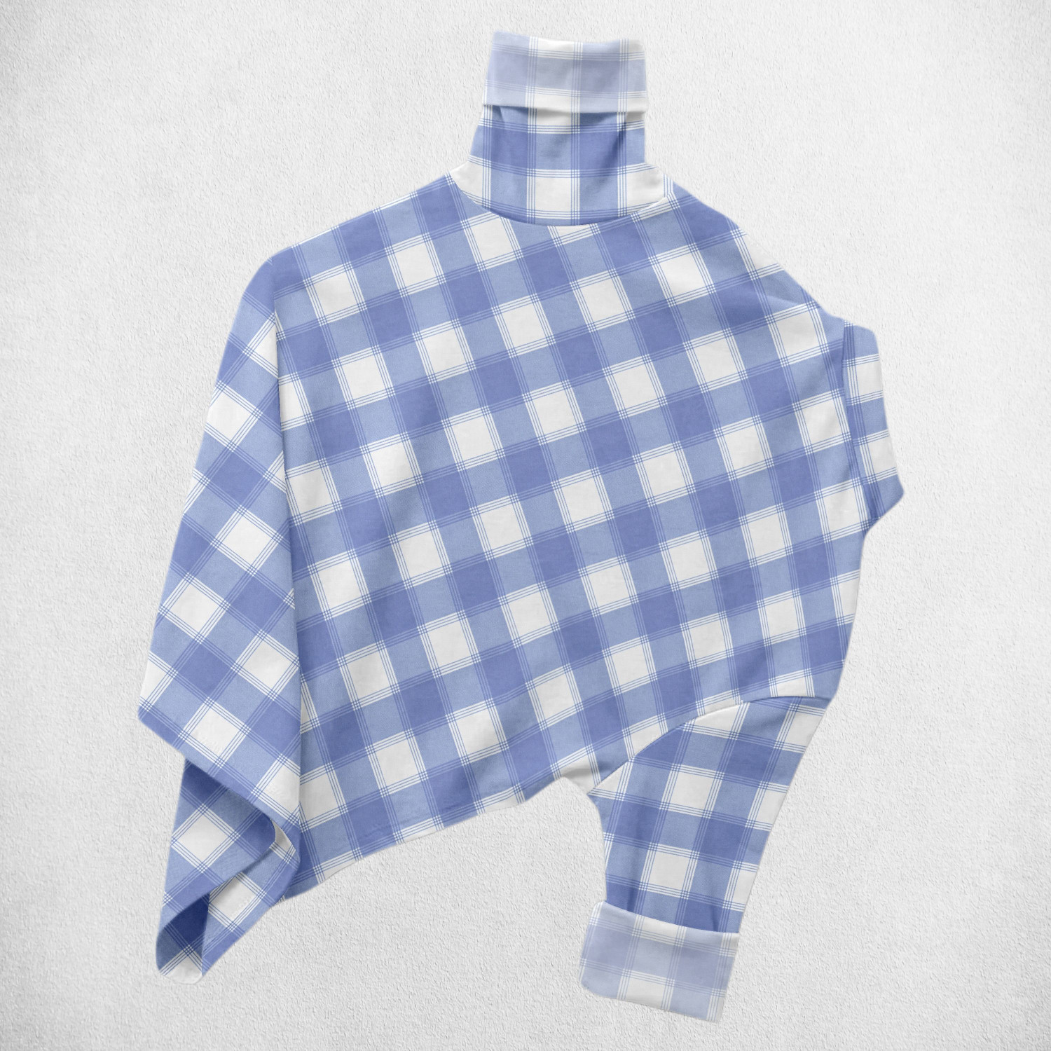 Image of Vdlooks Men Checkered Casual Light Blue Shirt