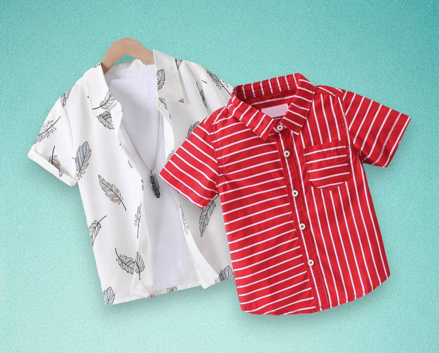 RAVYA TRENDZ Boys Printed, Striped Casual Multicolor Shirt