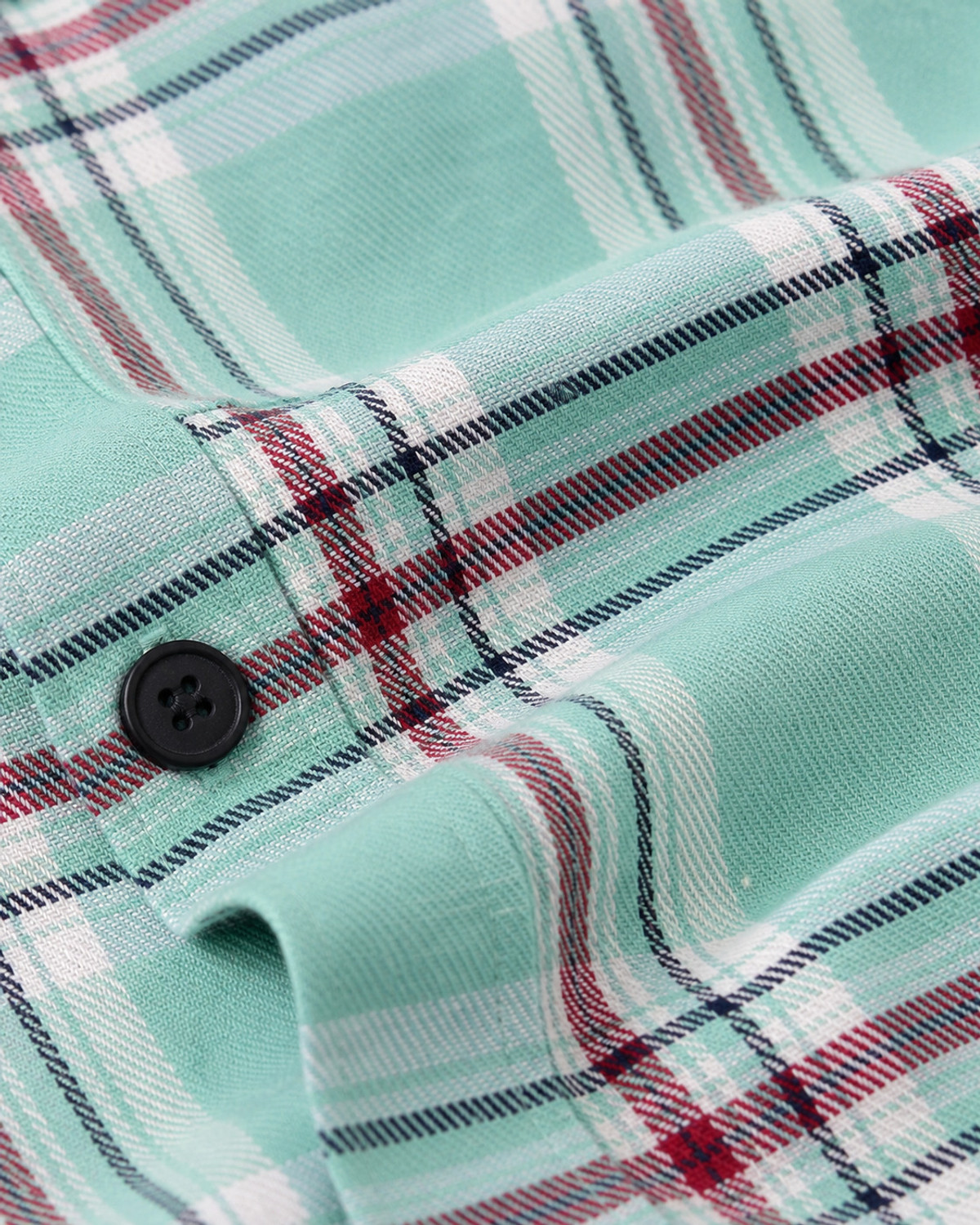 Image of Lyphy Men Checkered Casual Light Green, Red Shirt