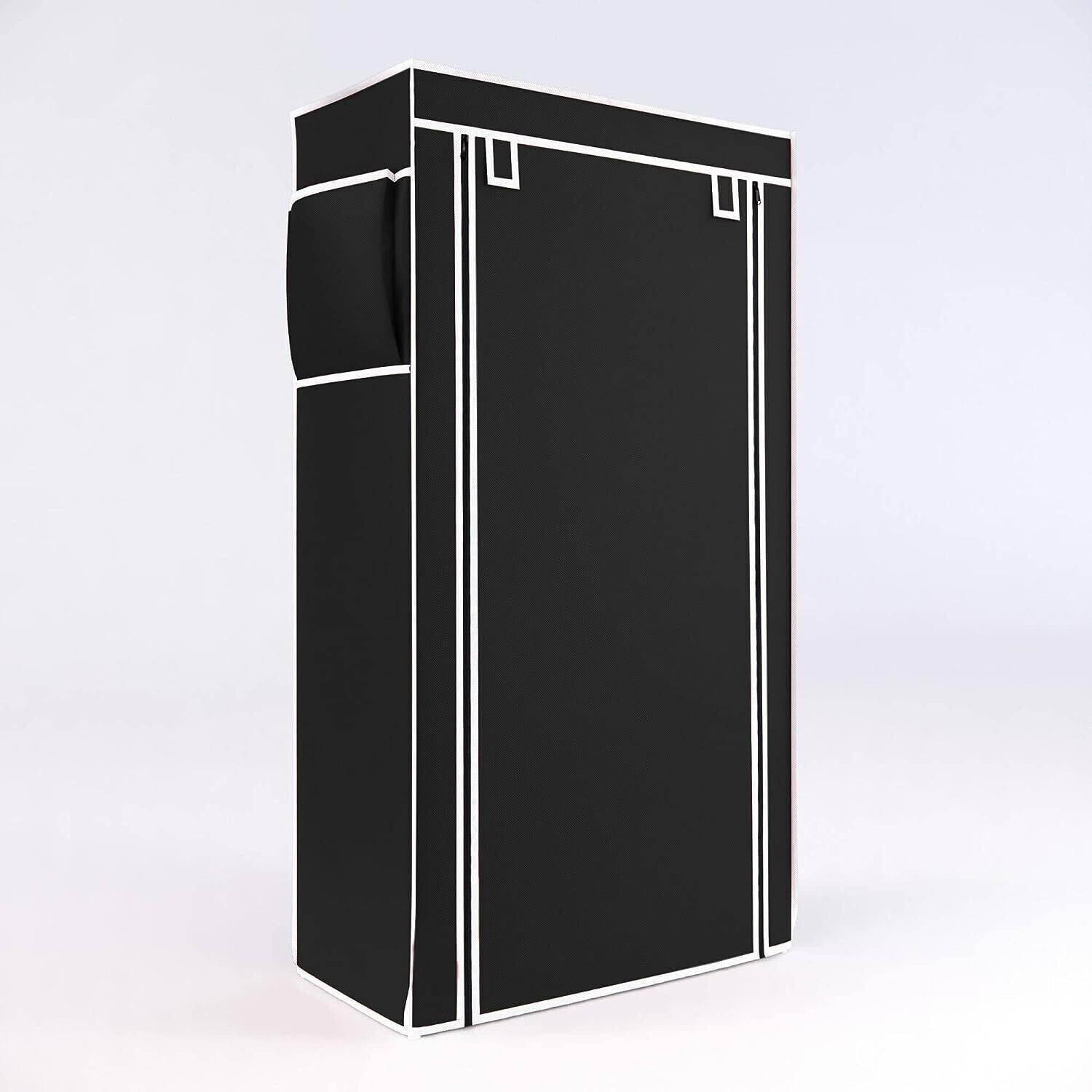 Image of QURACK SHOE RACK COVER BLACK 6 LAYER Metal Shoe Stand