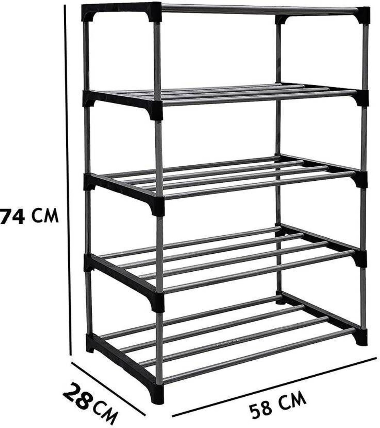 Image of RKE Rack 5 Layers Plastic Shoe Stand