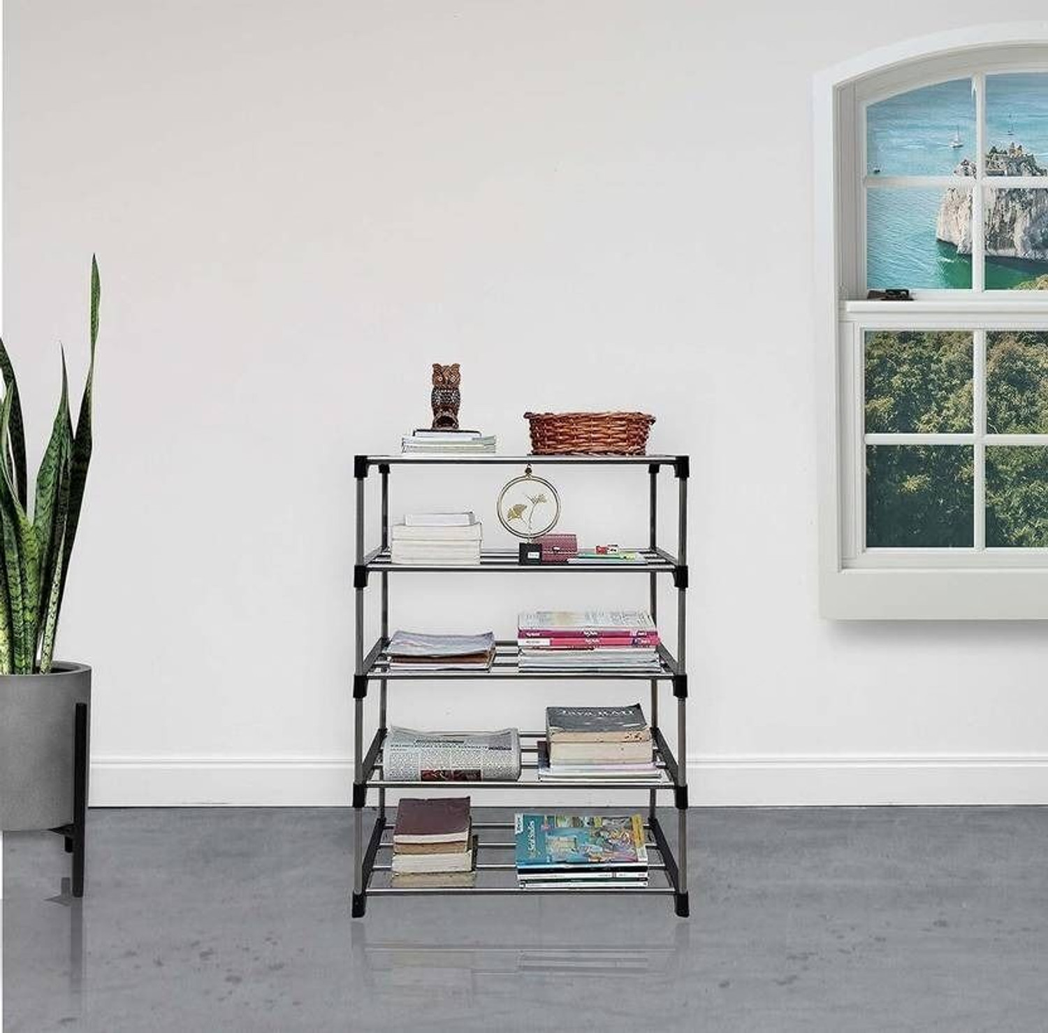 Image of RKE Rack 5 Layers Plastic Shoe Stand
