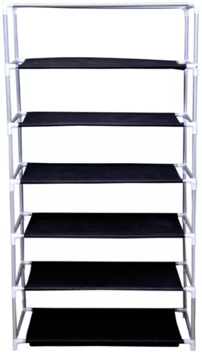 Image of CHOUXPRO CHOUXPRO Foldable 6-Layer Shoe Rack with Cover | Dustproof & Portable Plastic Shoe Stand