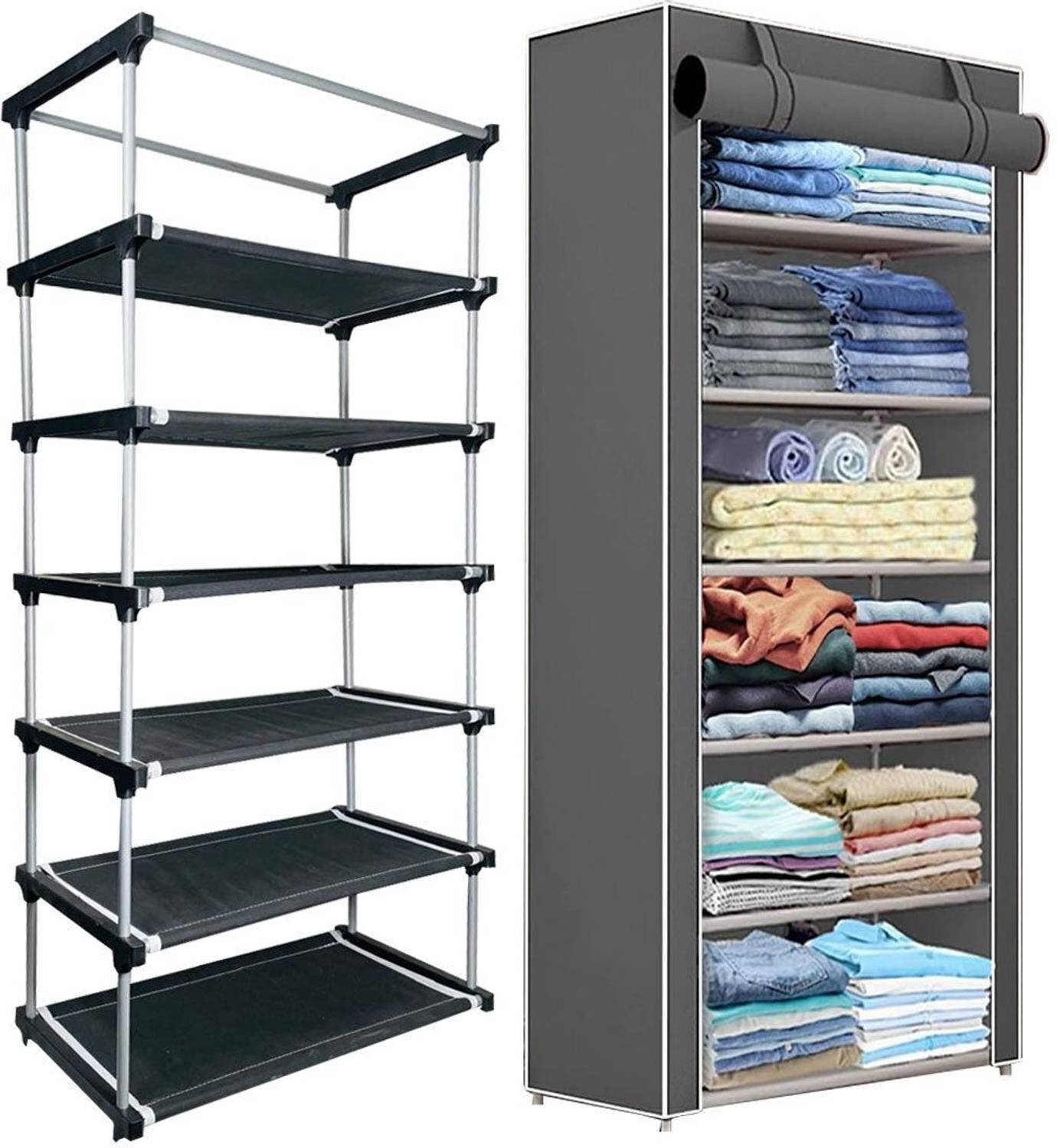 GirjaHub Strong & Stable Shoe Rack for Home Multipurpose Plastic