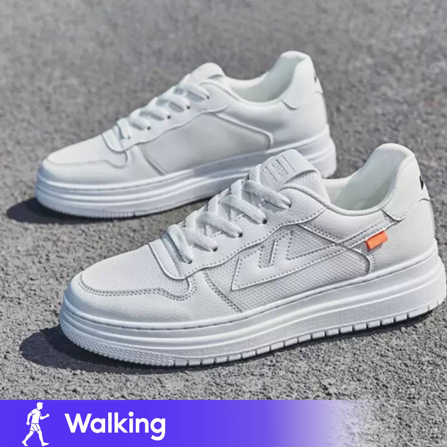 MYSTERYSHOP Waulkers White Men's Sports Shoes