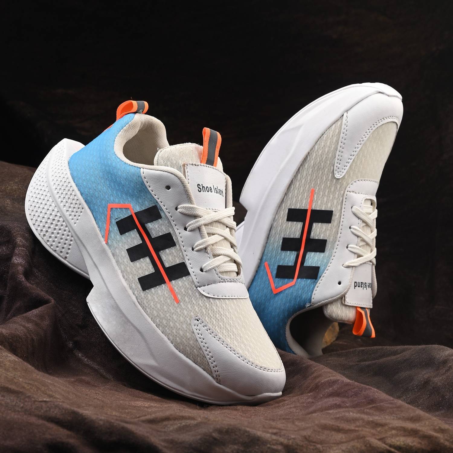 Shoe Island Chunky Sports Shoes For Men (White) - Image 1