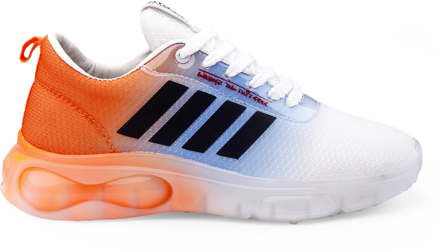 Image of DXMODA Walking shoes for men with trendy orange & white color shoes Outdoors For Men