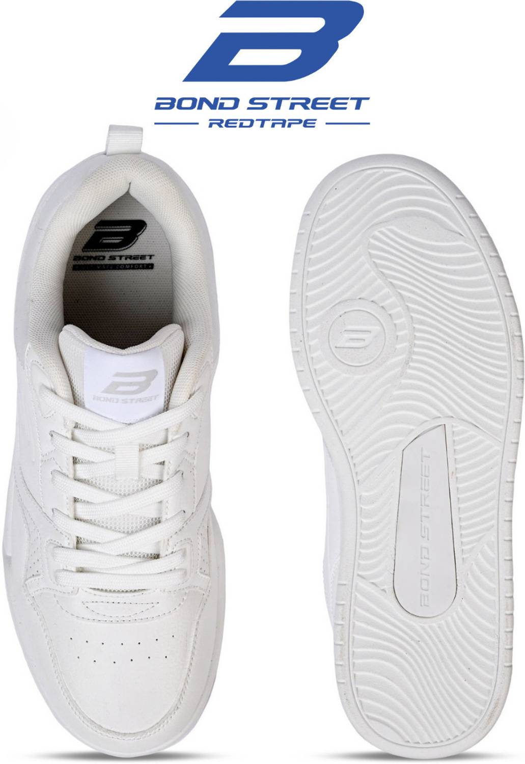 Bond Street Red Men's Casual Sneakers - Image 3