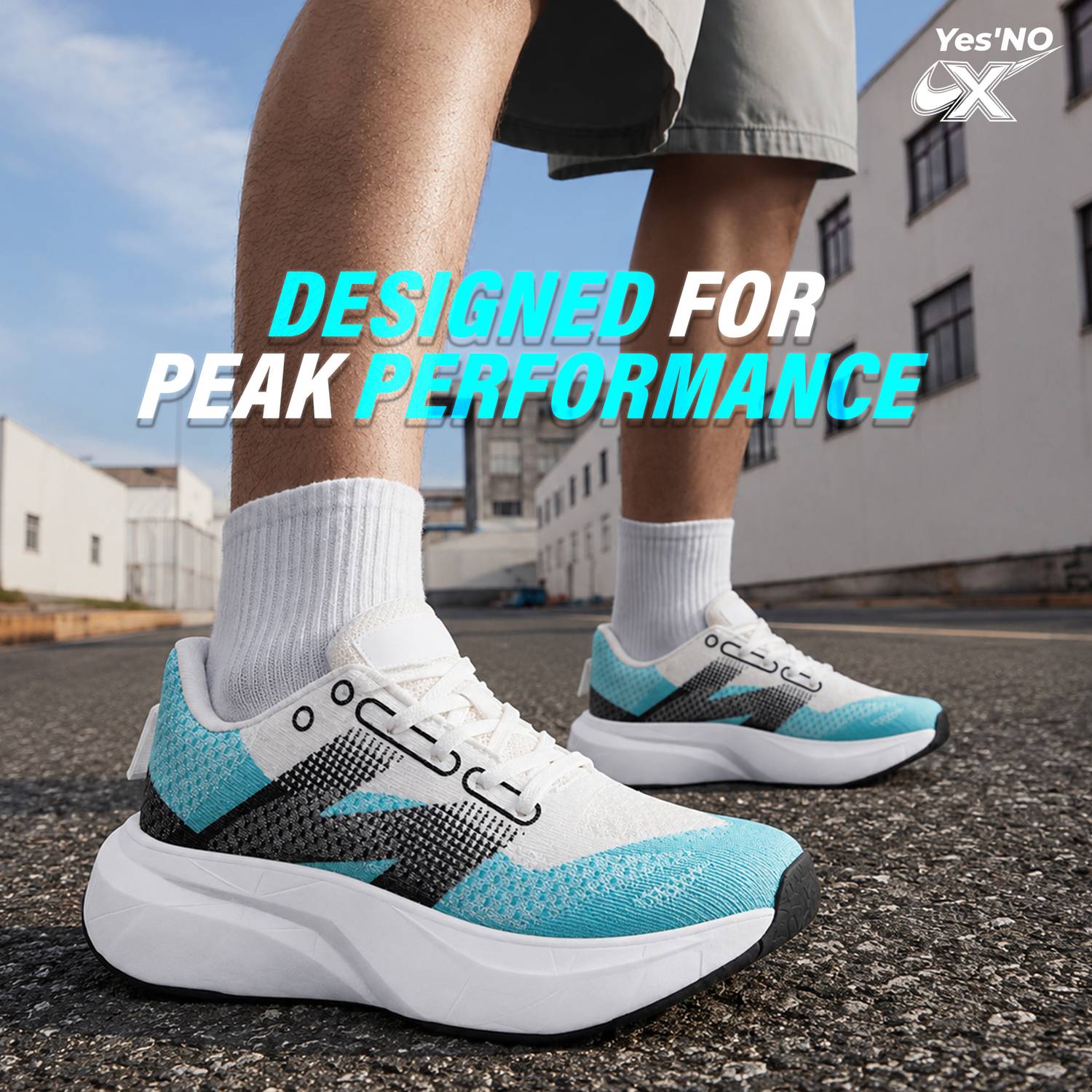 Yes'No Men's Lightweight Mesh Running Shoes - Image 2