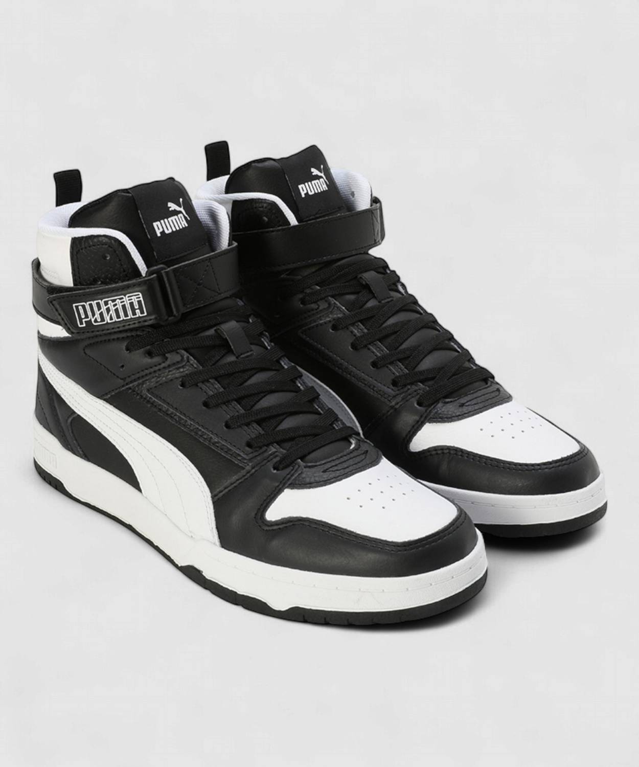 PUMA Court Shatter Mid Sneakers for Men, Black - Image 5