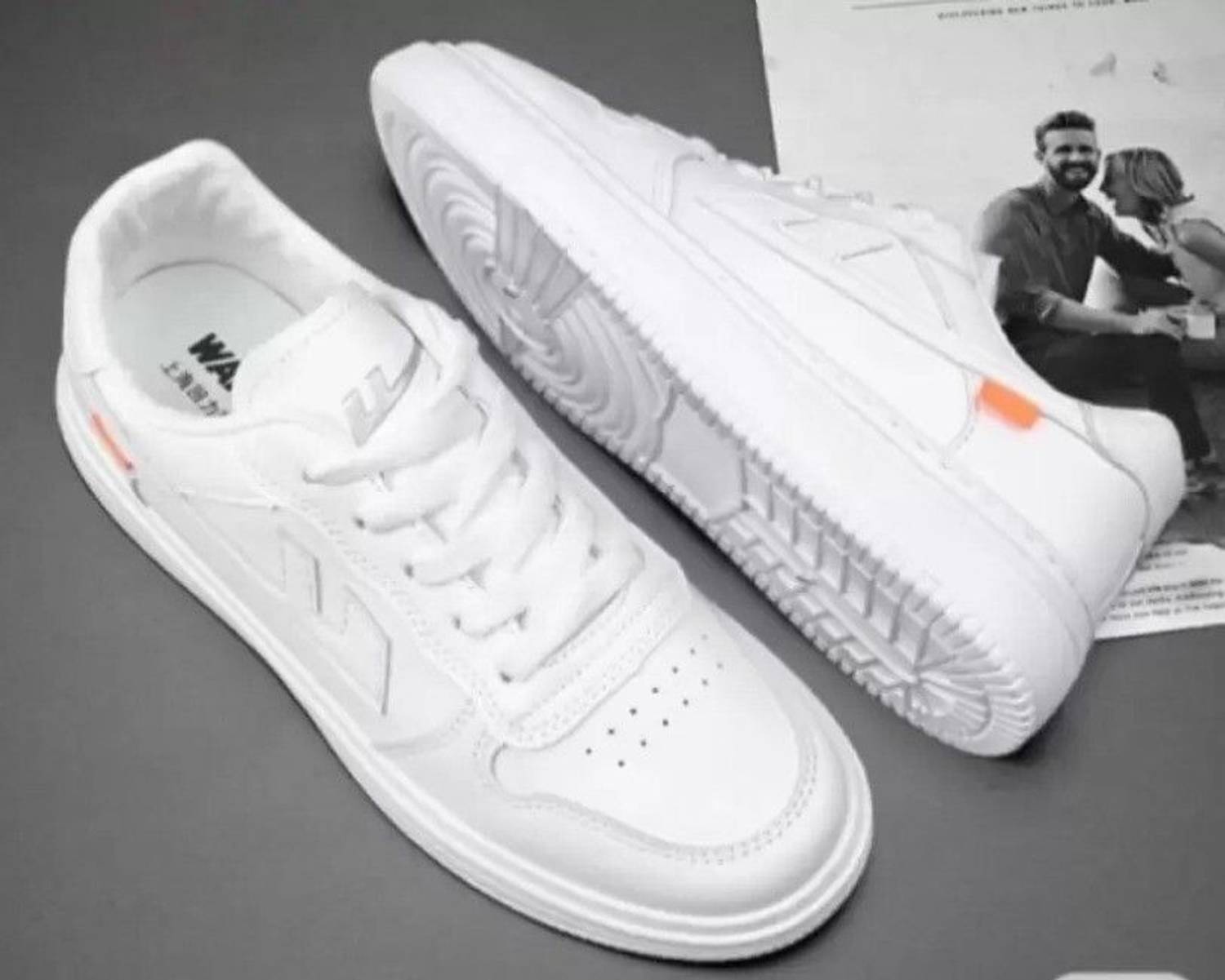 MYSTERYSHOP Waulkers White Men's Sports Shoes - Image 5
