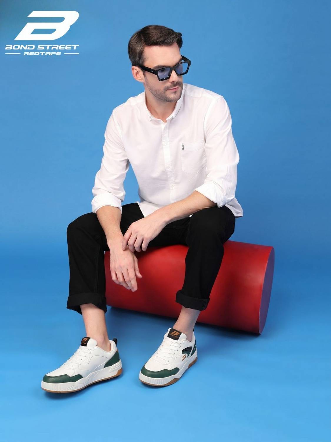 Bond Street Red Tape Men's Red Casual Sneakers - Image 4