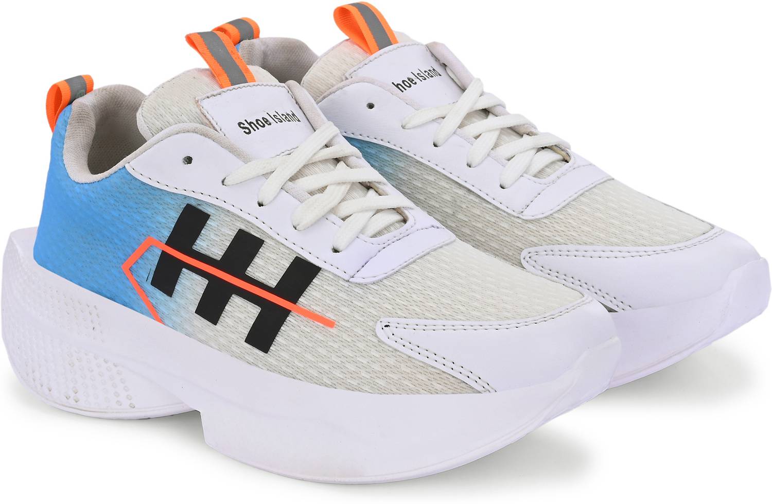 Shoe Island Chunky Sports Shoes For Men (White) - Image 2