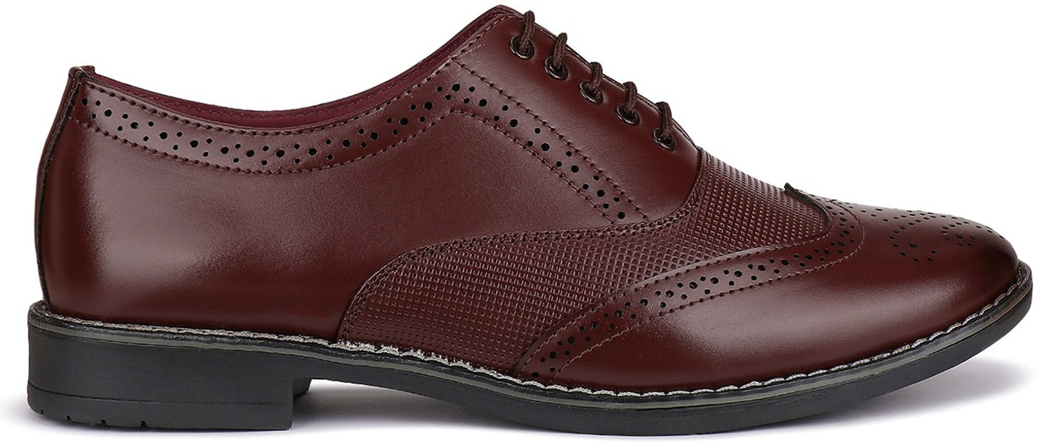 Image of BERSACHE BERSACHE Lightweight Formal Officewear Partywear Shoes With High Quality Sole Lace Up For Men