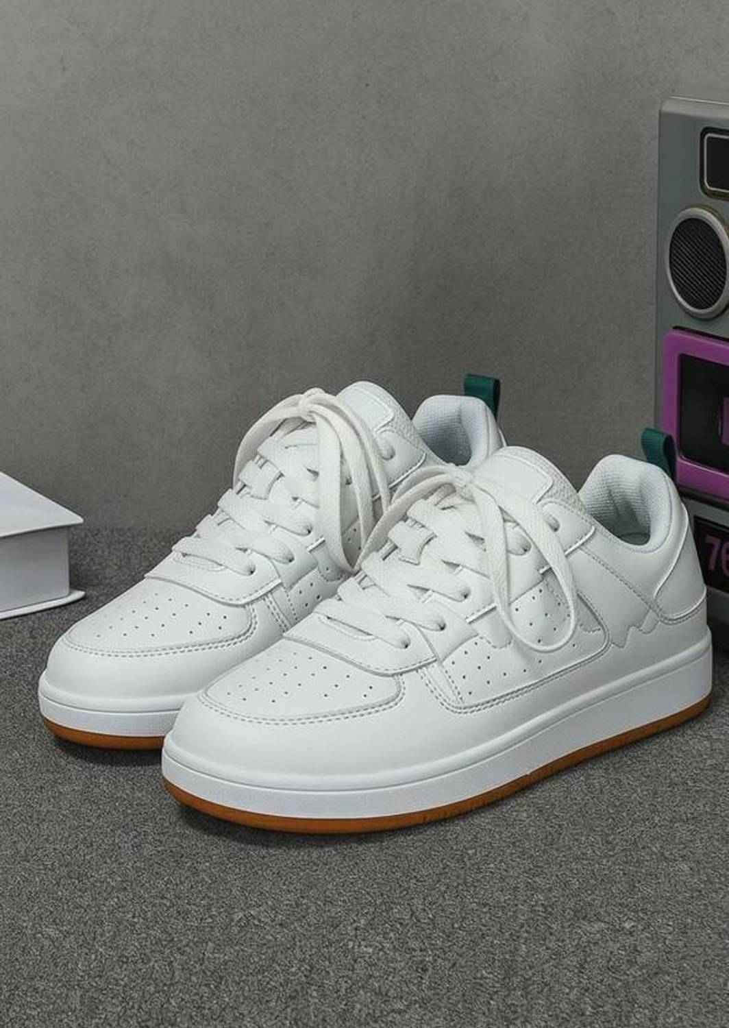 RYQON Men's White Sneakers - Image 1