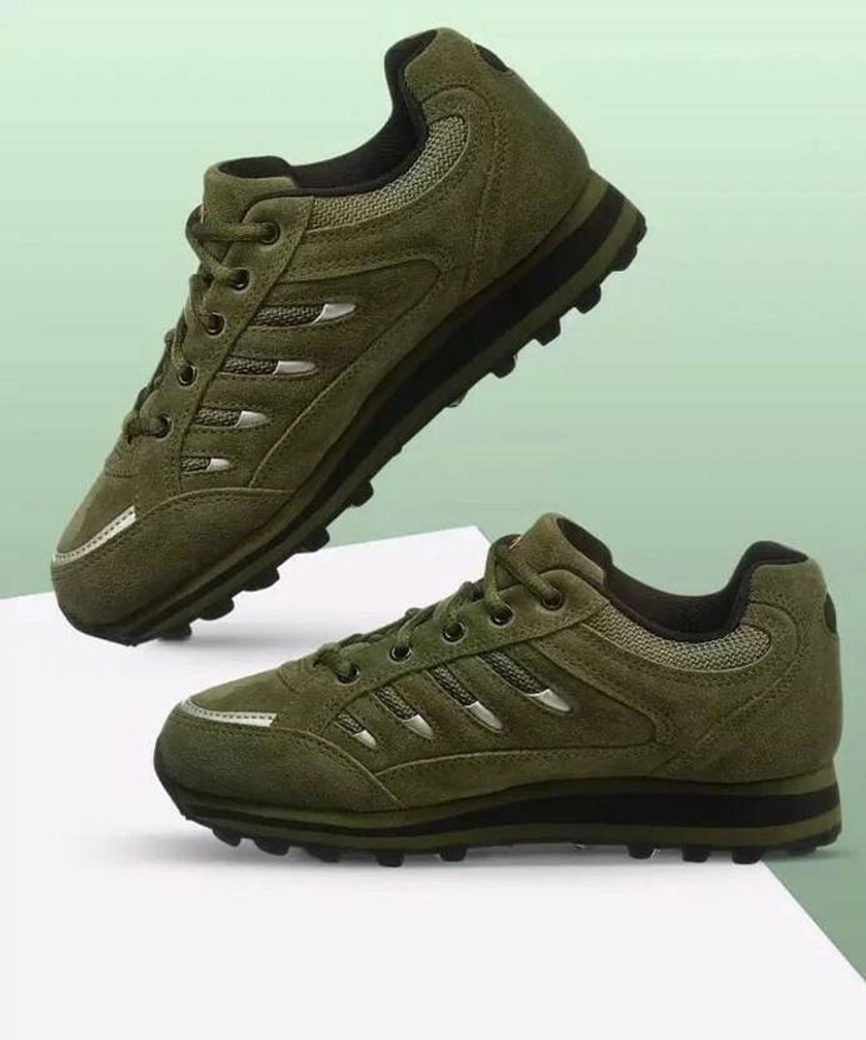 Image of GOOD MINAR Men's Comfortable Casual Shoes Sneakers For Men (Green, 8)