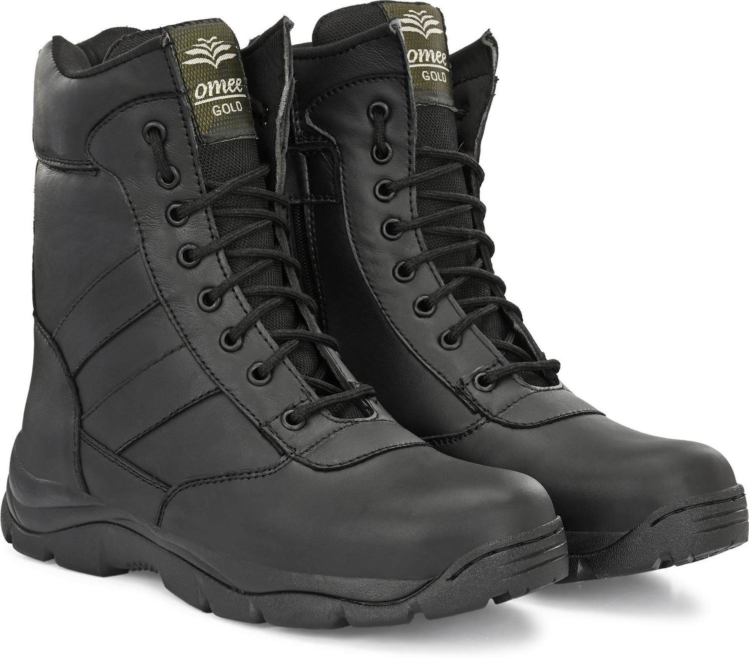 Image of OMEE GOLD Men's Tactical Army Chain Boots /Durable Military Footwear(Chain) for Men Boots For Men
