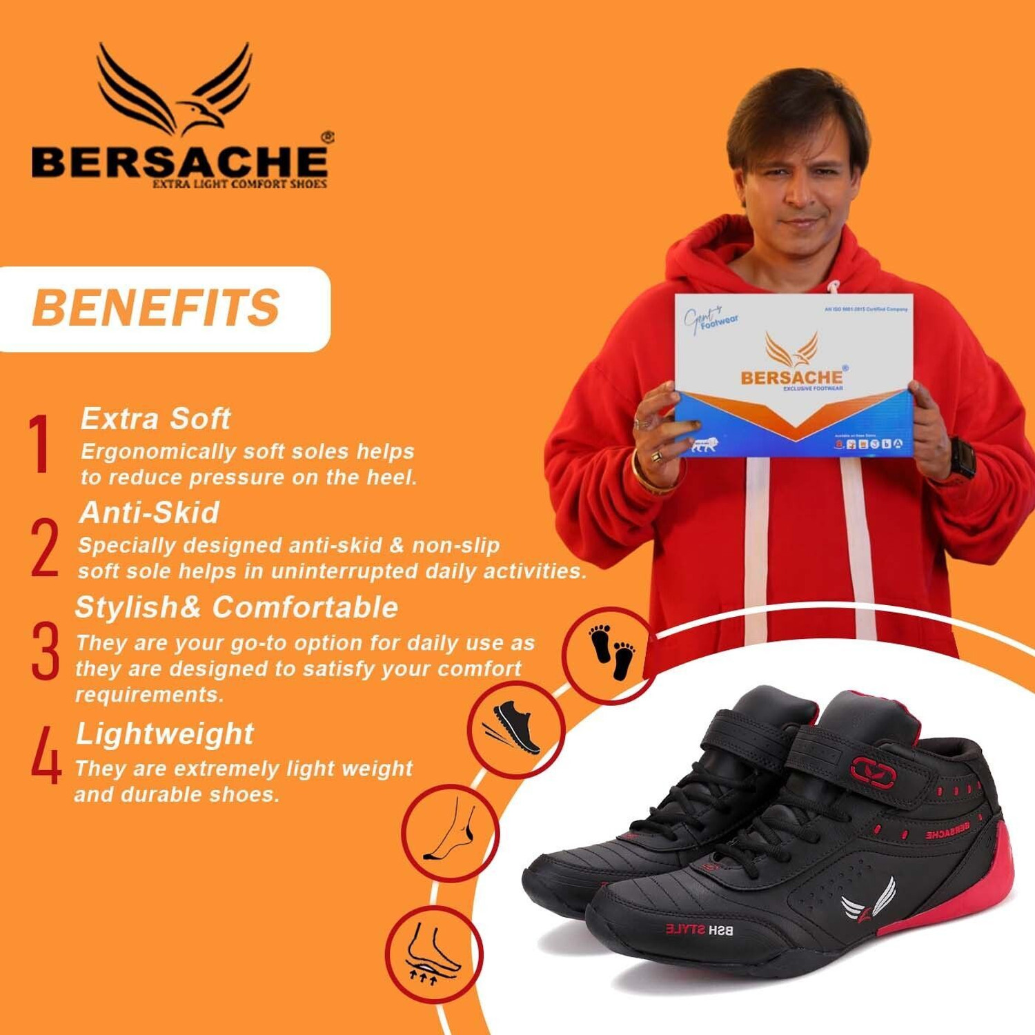 Image of BERSACHE Running Shoes For Men
