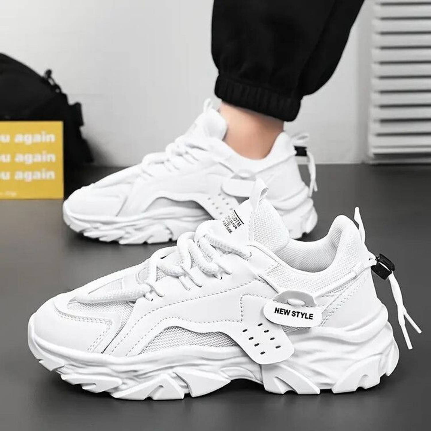 Layasa Sneakers For Men White - Image 3