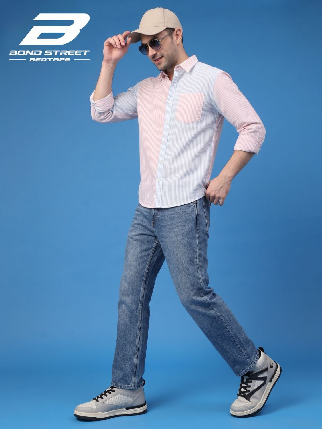 Image of Bond Street By Red Tape Men's Casual Sneakers | Lightweight, Comfortable & Durable Fashion Sneakers For Men