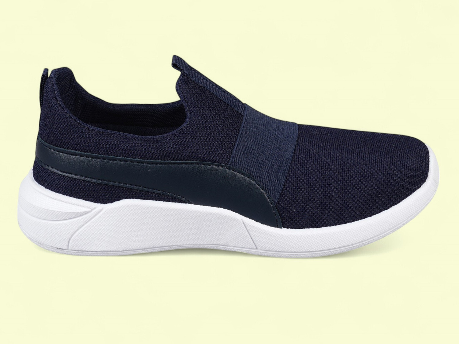 Image of M7 By Metronaut M7-STRAP Black Stylish Running Shoes Slip On Sneakers For Men