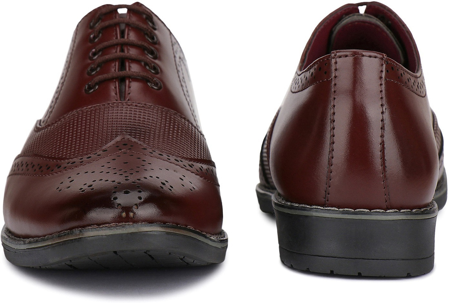Image of BERSACHE BERSACHE Lightweight Formal Officewear Partywear Shoes With High Quality Sole Lace Up For Men