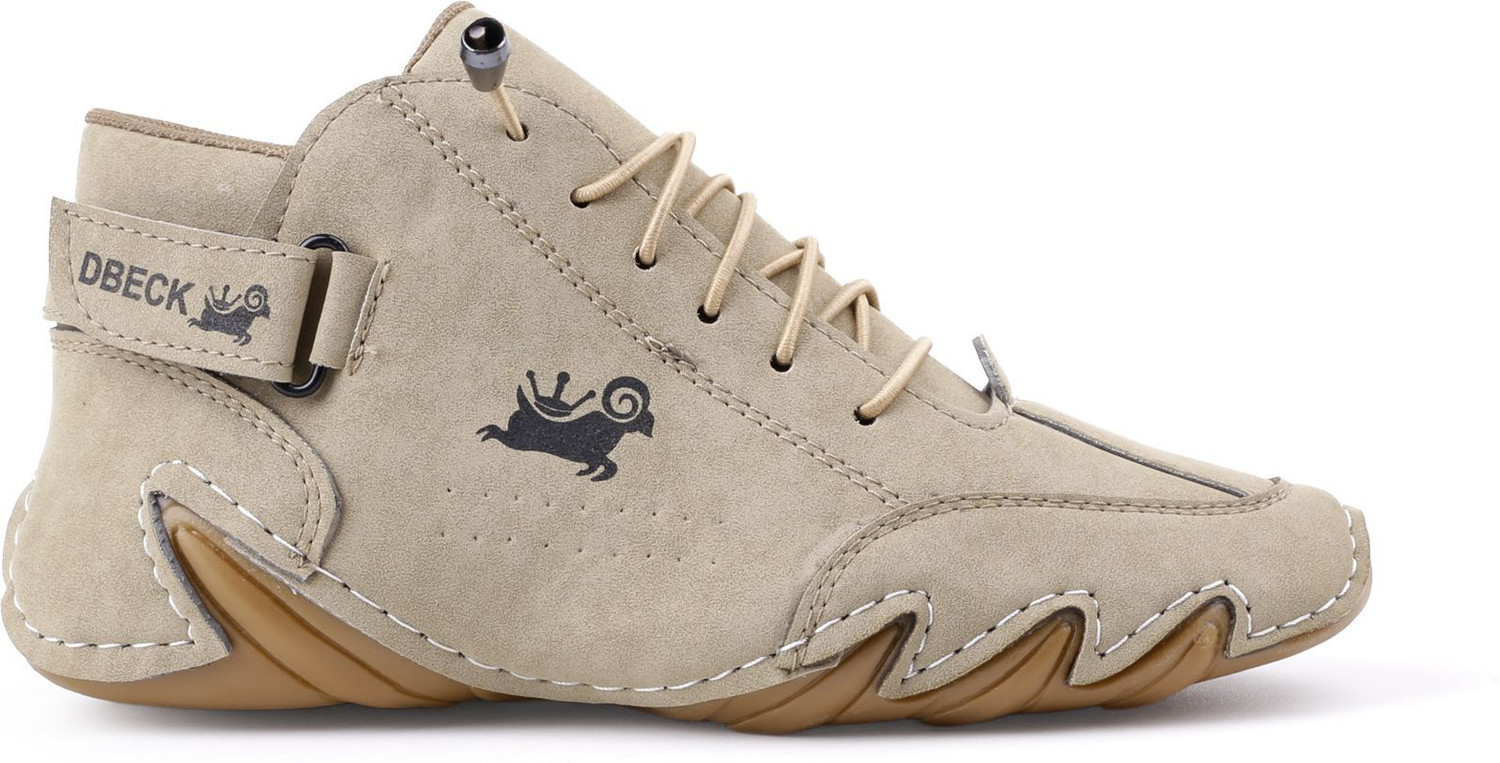 Image of 6ONE9 Men's High Ankle Casual Shoes | Lace-Up Outdoor Grip Sole Casuals For Men