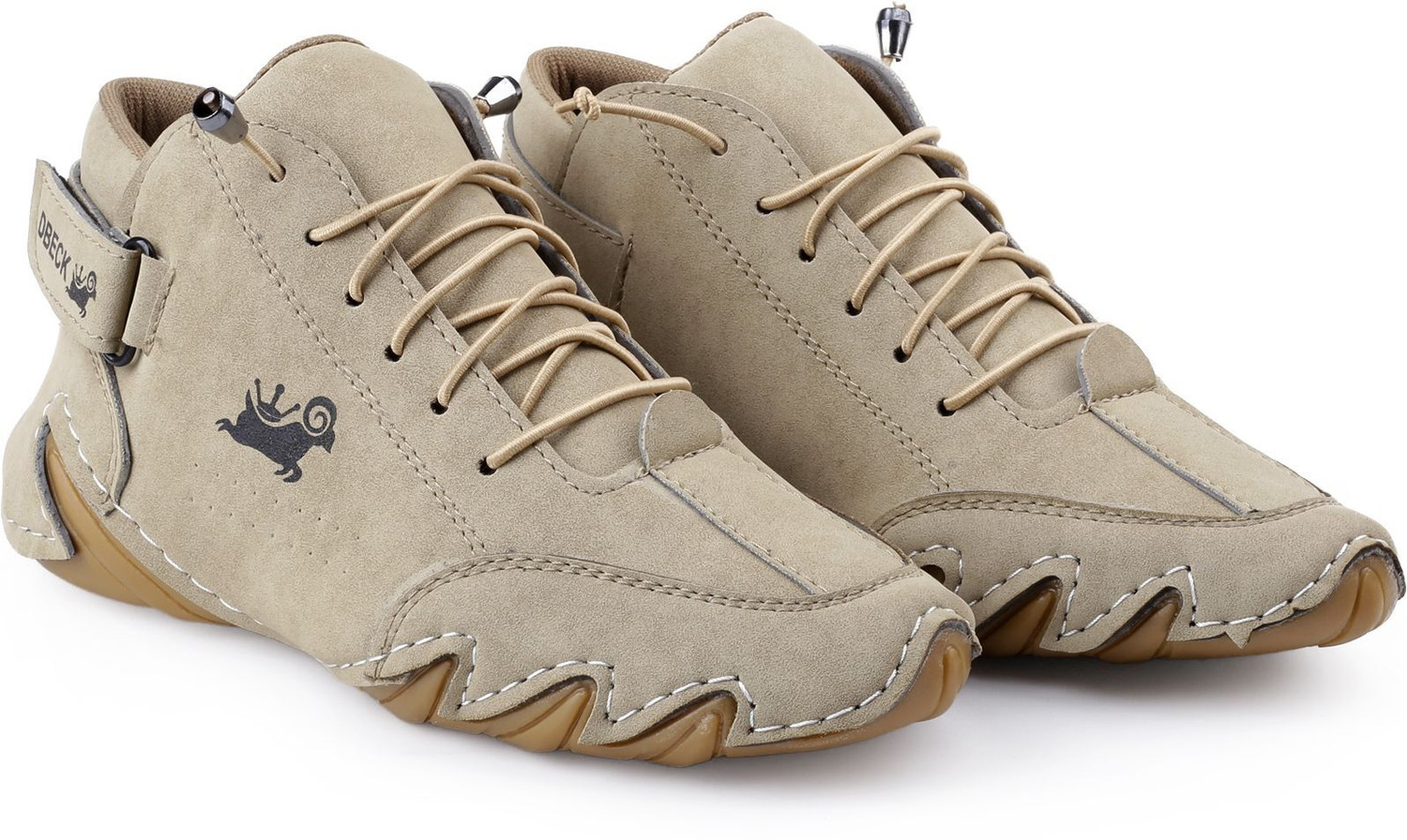 Image of 6ONE9 Men's High Ankle Casual Shoes | Lace-Up Outdoor Grip Sole Casuals For Men