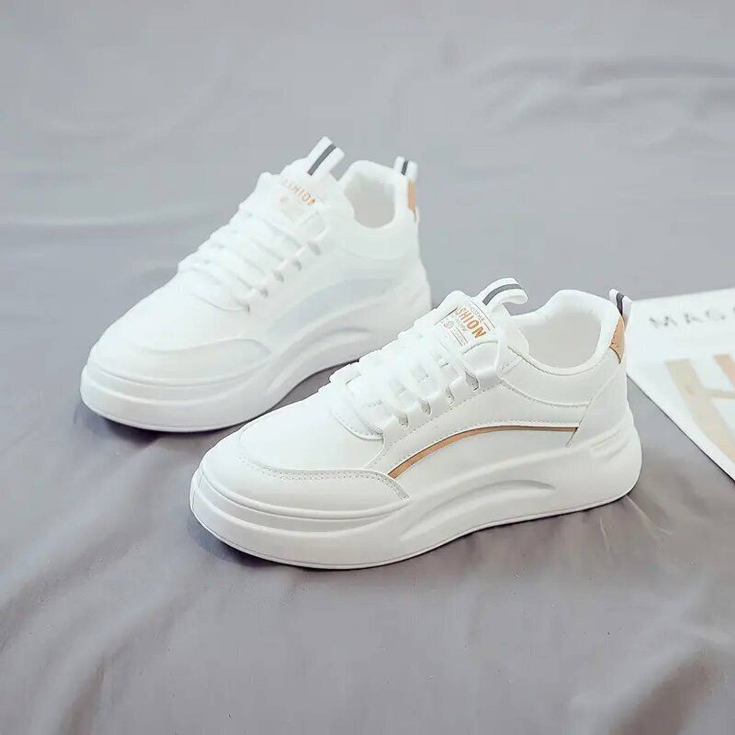 Layasa Casual White Sneakers for Girls & Women - Image 3