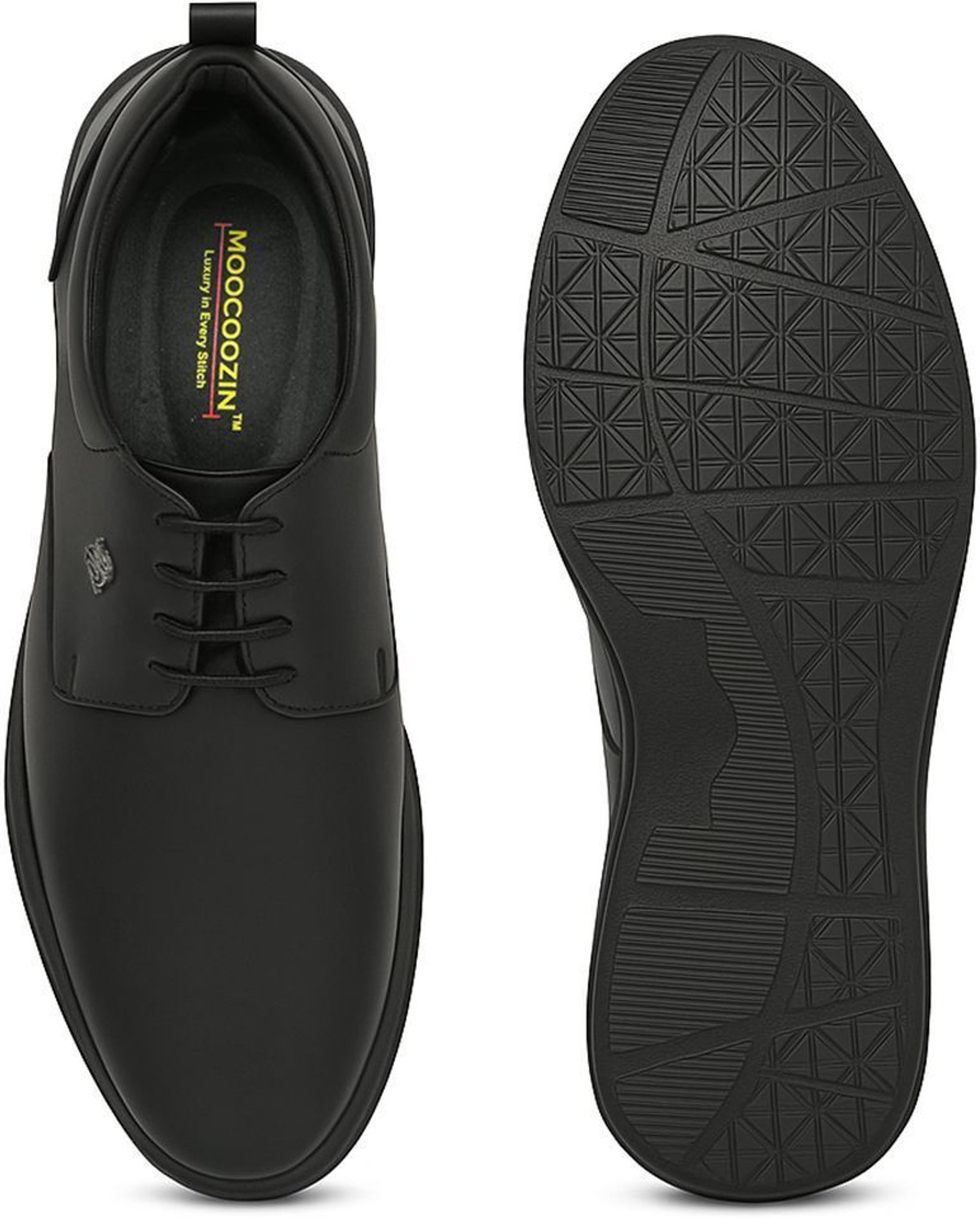 Image of moocoozin Fuxe Leather Lightweight With Filon Sole for Daily Use, Slip-Resistance Formal Lace Up For Men