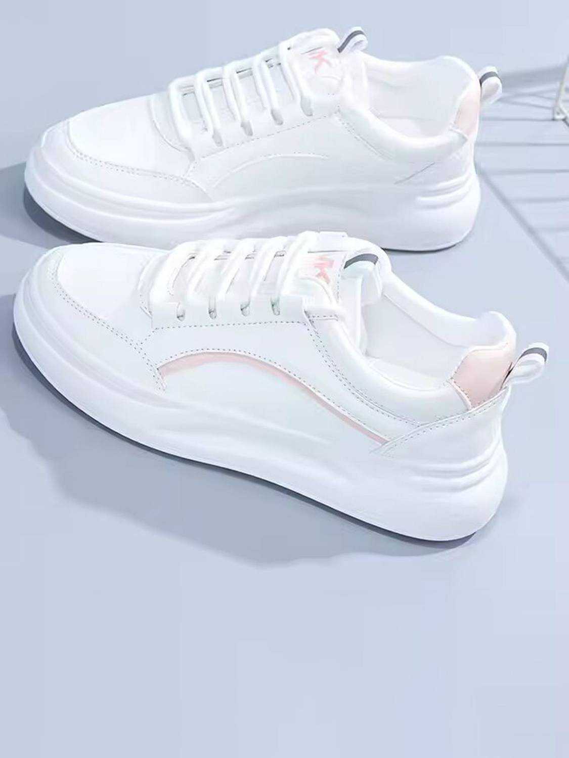 Layasa Casual White Sneakers for Girls & Women - Image 1