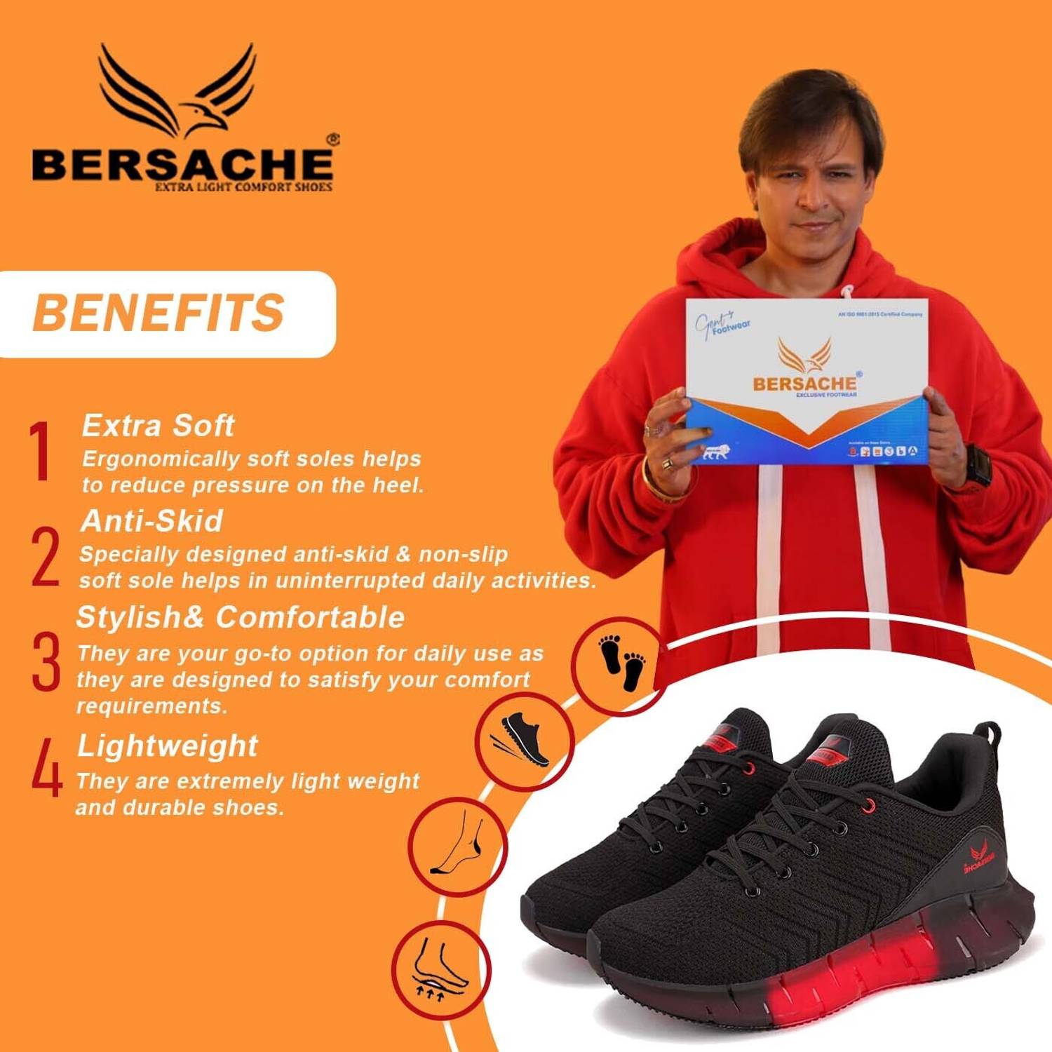 BERSACHE Men's Premium Running Shoes - Image 3