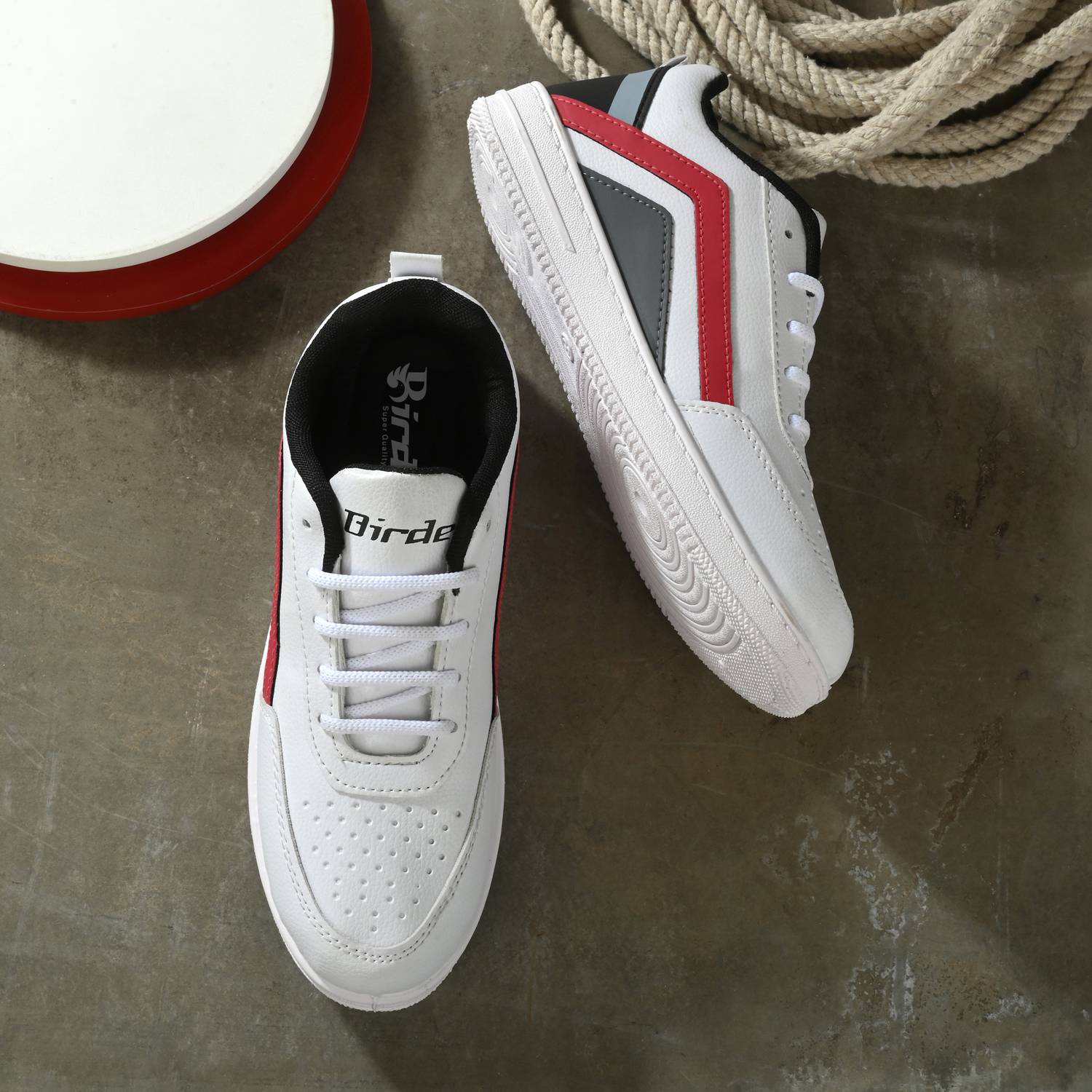 Birde Premium Casual Shoes White Sneakers For Men