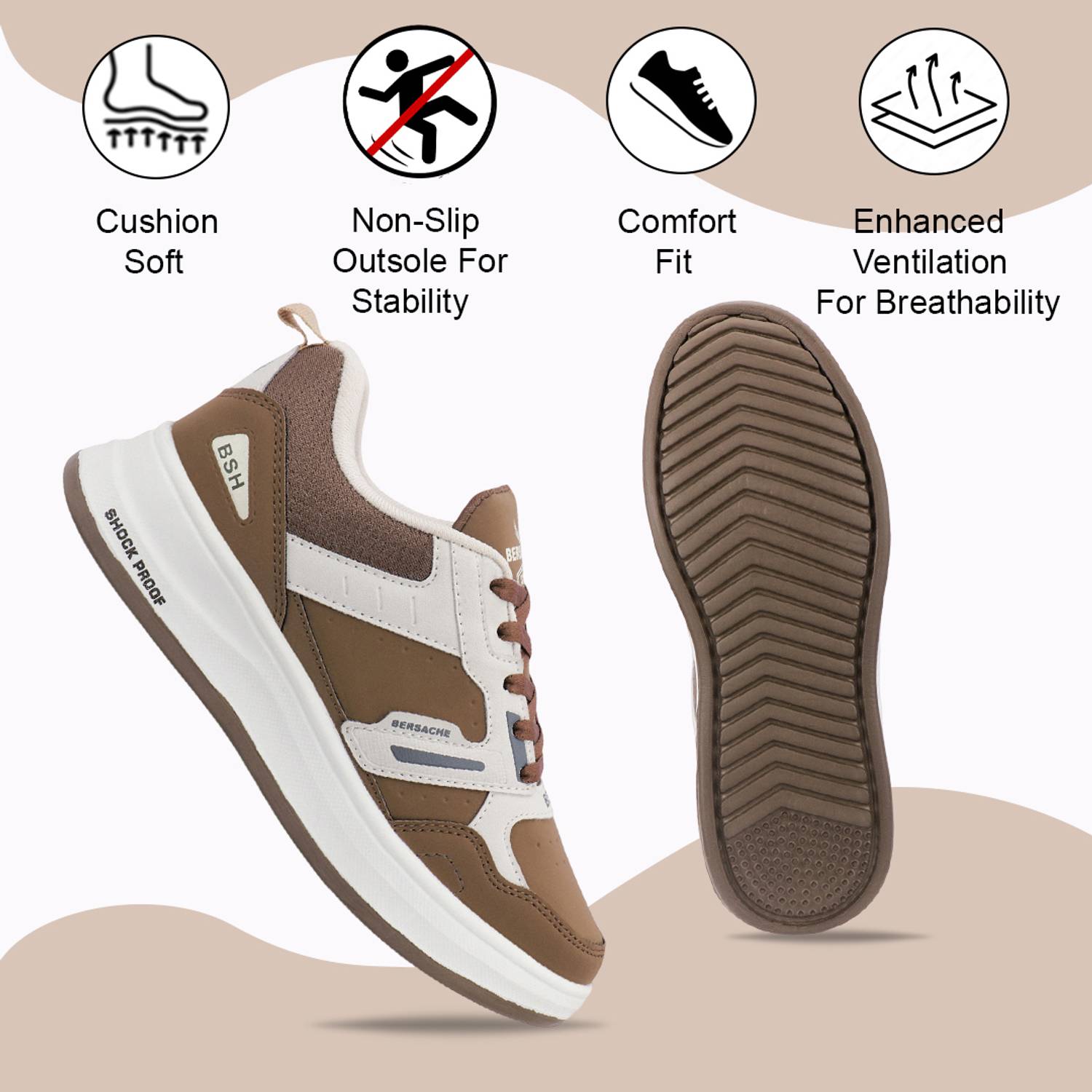 BERSACHE Men's Casual Sneakers - Image 4