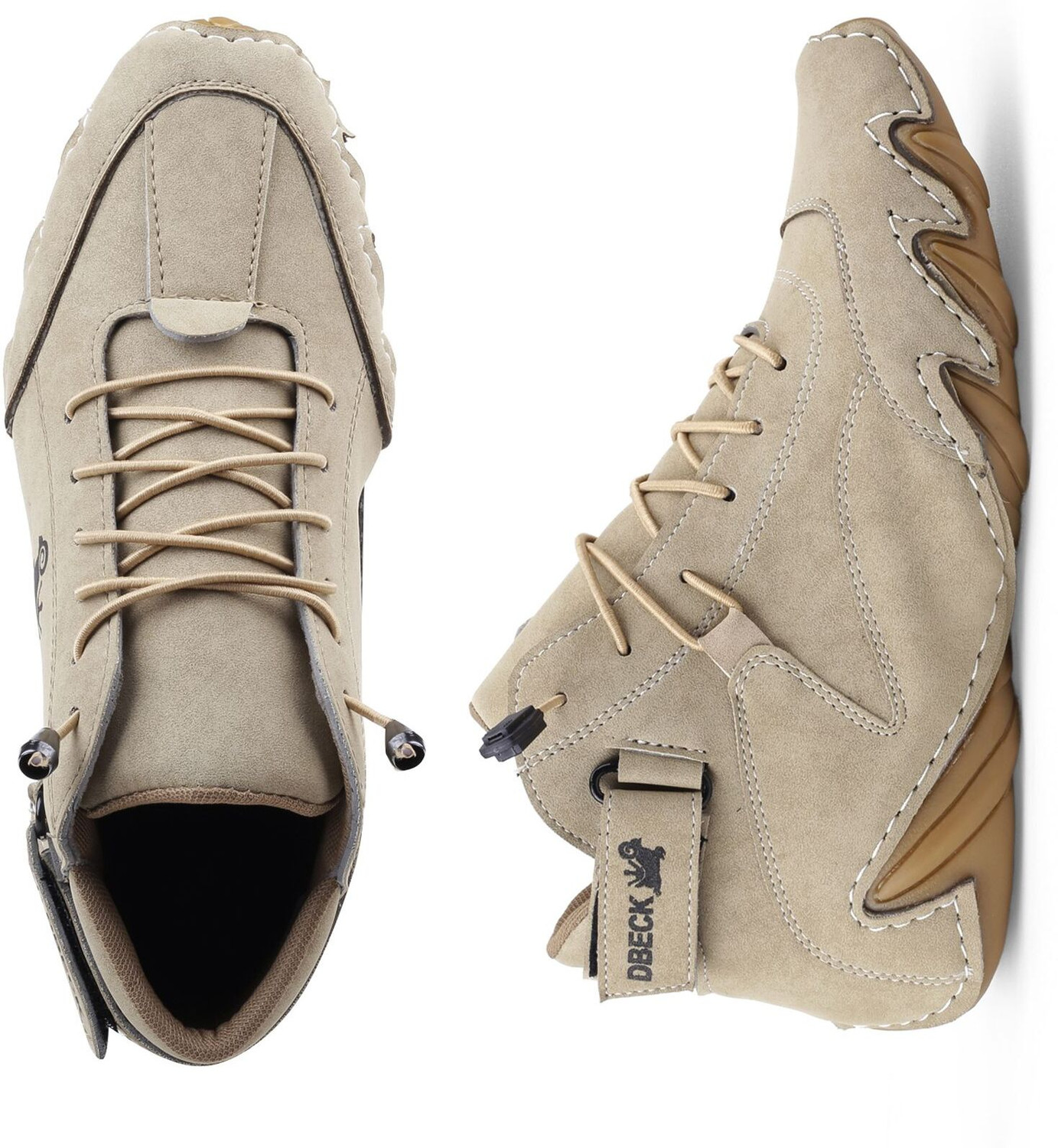Image of 6ONE9 Men's High Ankle Casual Shoes | Lace-Up Outdoor Grip Sole Casuals For Men