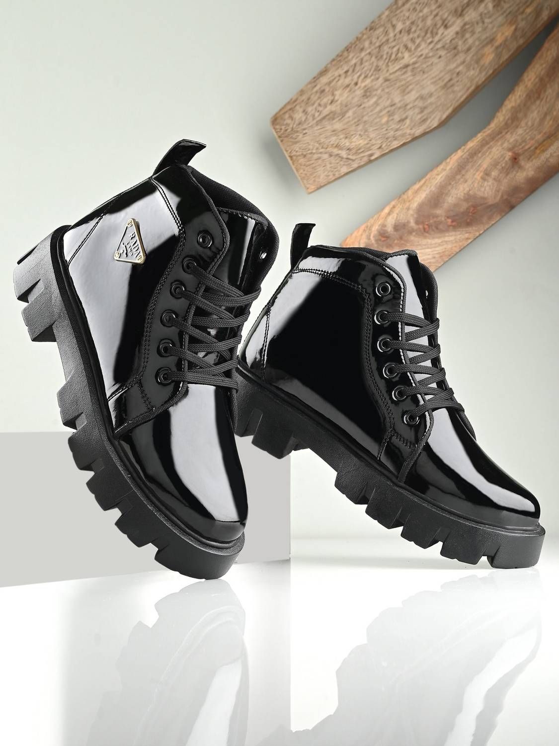 Copser Black Semi Formal High Tops For Men - Image 1