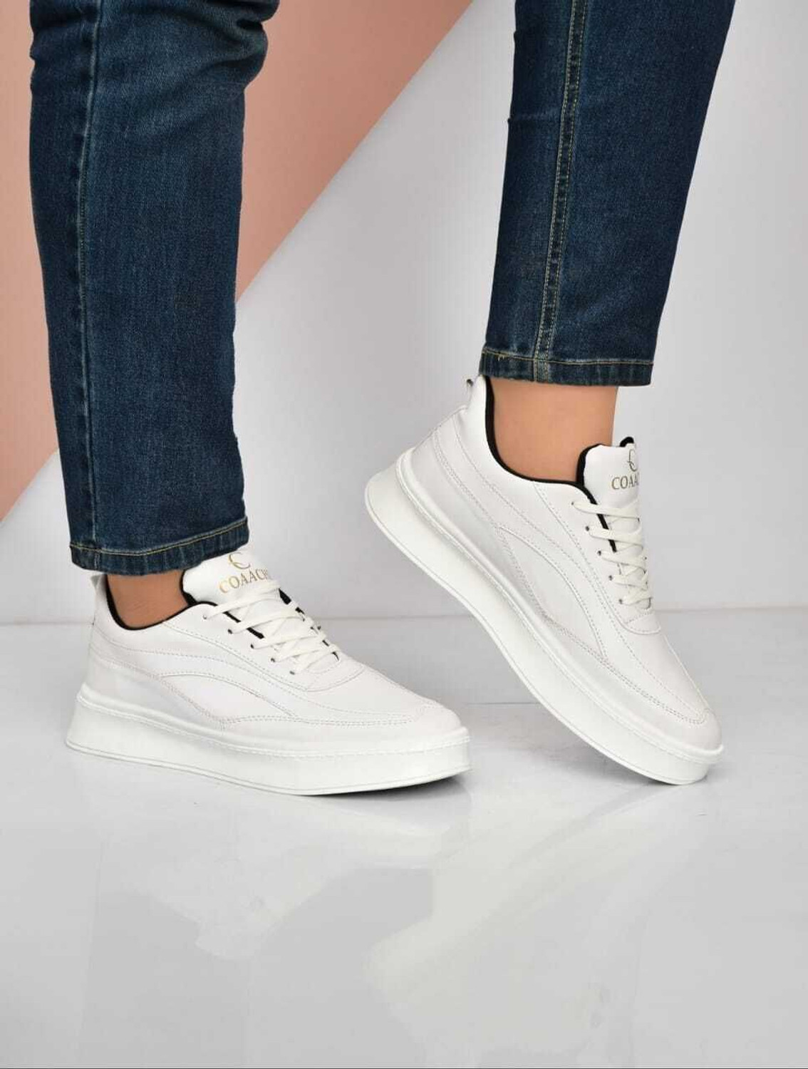 Image of Coaachi Men's Sneakers with Mesh Upper & Airmix Sole Sneakers For Men