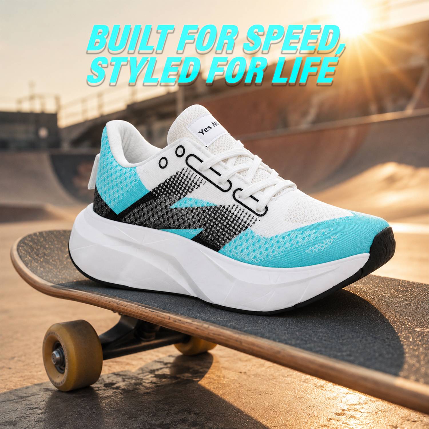 Yes'No Men's Lightweight Mesh Running Shoes - Image 5