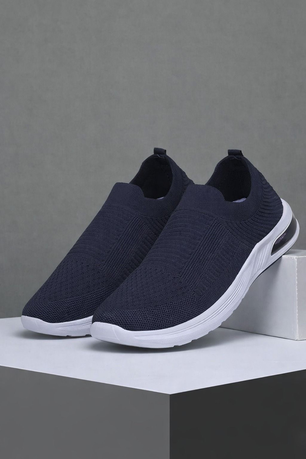 Image of fooinQ Women Gym & Running Shoes Lightweight Breathable Cushioned Comfort AntiSlip Sole Slip On Sneakers For Women