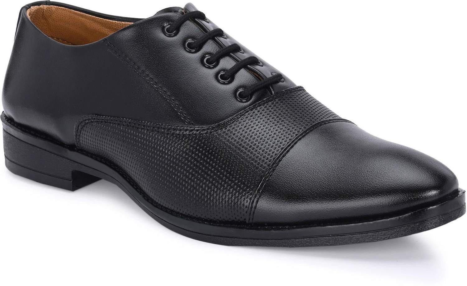 Flipkart Mens Size Black Dress Shoes KATENIA Black Office Wear Party Wear  Semi Formal Shoes Lace
