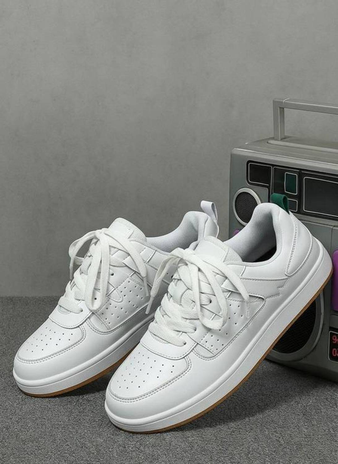 RYQON Men's White Sneakers - Image 2
