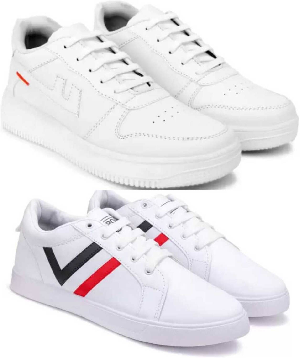 Sonolite Combo Pack of 2 Sneakers for Men, White - Image 1