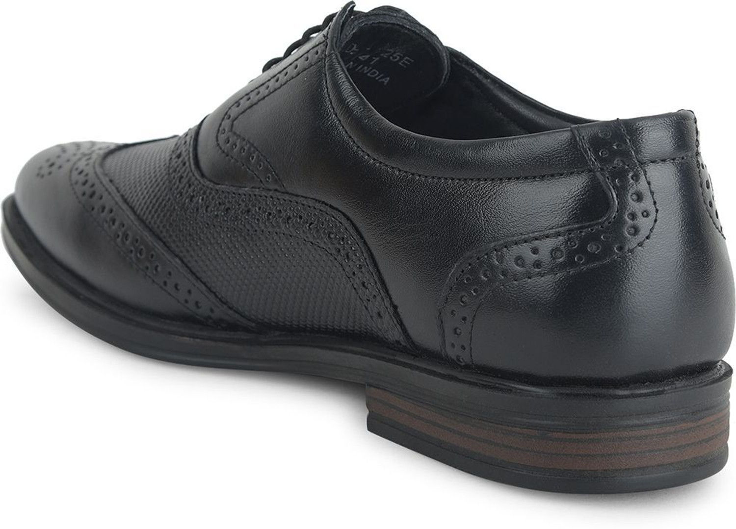 Image of LIBERTY HOL-125E Formal Shoes With PU Sole | Lightweight & Comfortable Lacing Brogues For Men