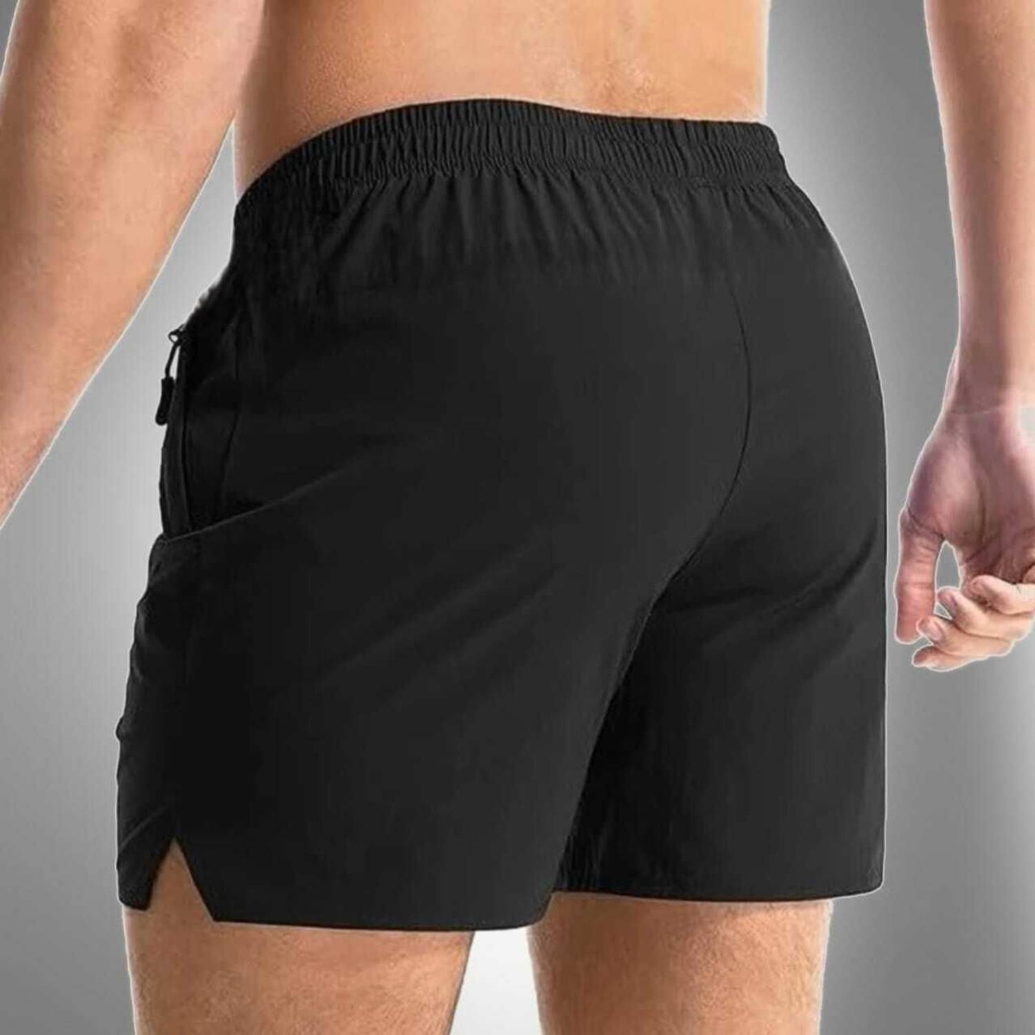 AS FASHION Black Men Regular Shorts - Image 2