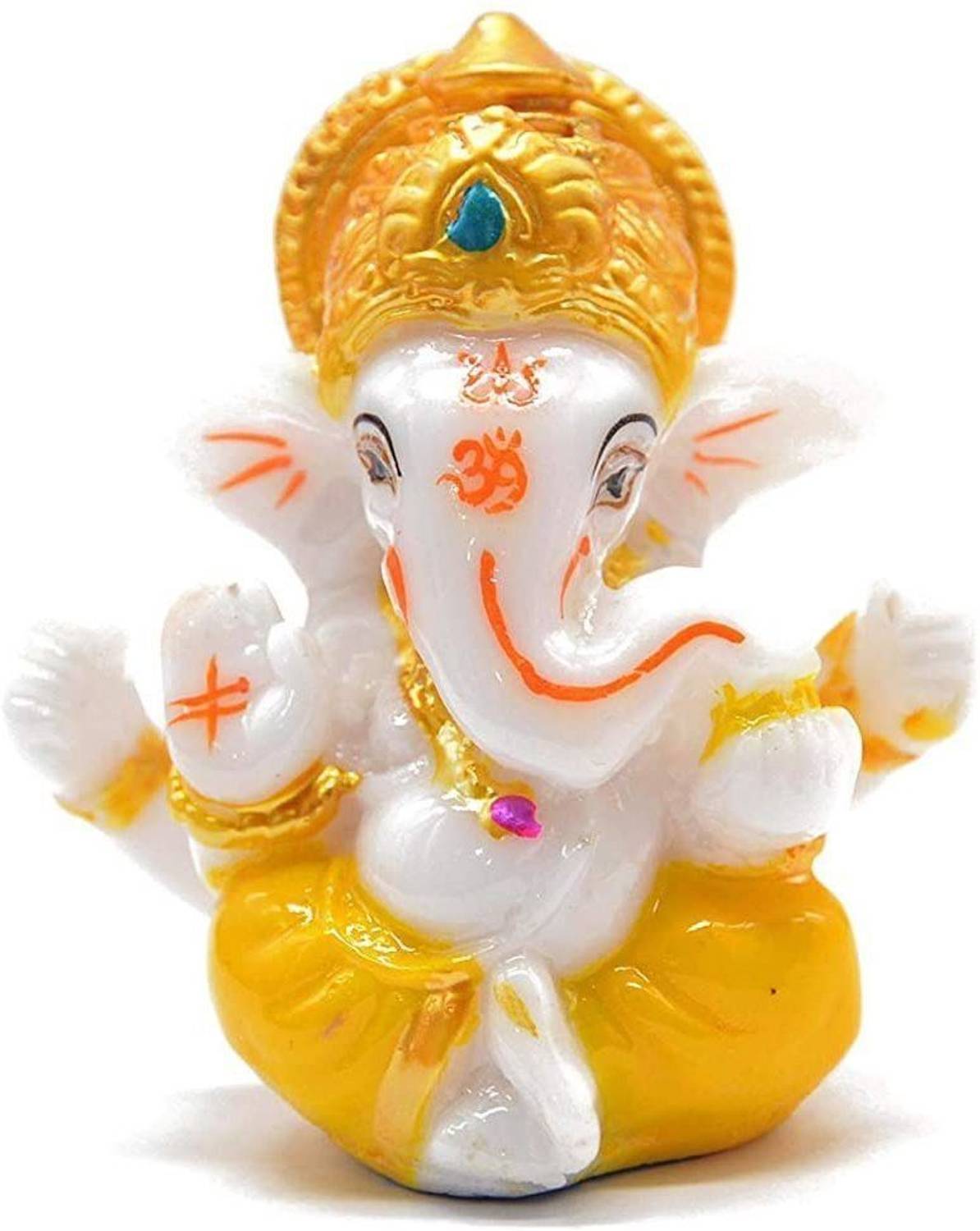 Shv Lord Big Ganesha Idols for car dashboard | Home Decor Decorative Showpiece - 5.8 cm